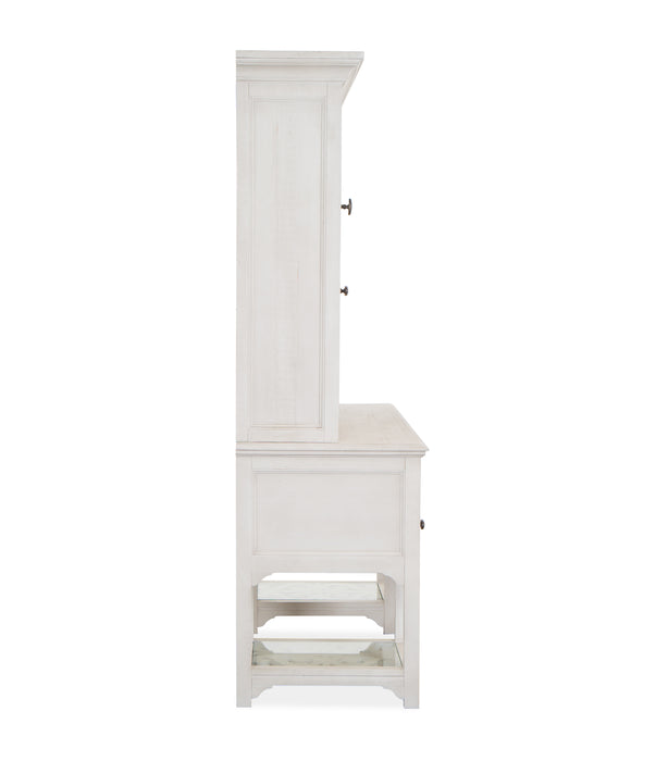 Milson 64\" Desk with Storage and Adjustable Shelves - Alabaster