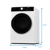 Midea 5.2 Cu. Ft. Front-Load Washer and 8 Cu. Ft. Electric Dryer - White | Laveuse à chargement frontal de 5,2 pi³ et sécheuse électrique de 8 pi³ de Midea  | MITL52NW