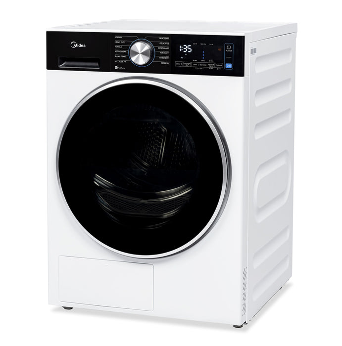 Midea 4.4 Cu Ft. Compact Heat Pump Dryer with Wrinkle Care – White - MLHE31S2BBW