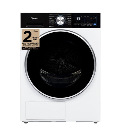 Midea 4.4 Cu Ft. Compact Heat Pump Dryer with Wrinkle Care – White - MLHE31S2BBW | Sécheuse compacte Midea de 4,4 pi³ avec pompe à chaleur et antifroissement - blanche - MLHE31S2BBW