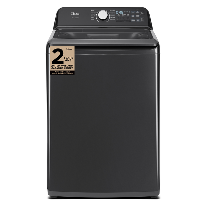 Midea 5.2 Cu. Ft. Top Load Impeller Washer – Black - MLTW52M2BGG