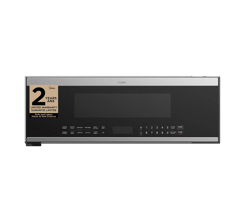 Midea 1.2 Cu. Ft. Slim Over-the-Range Microwave with 400 CFM - Stainless Steel - MMO12S14ASTC