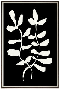 Abstract Leaf II Framed Linen Finish - 33