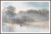 Gone Fishing Framed Stucco Textured Artwork - 25\" x 37\"