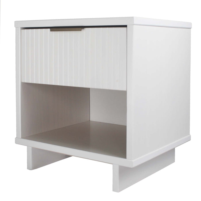 Manhattan Comfort Granville Modern Nightstand with 2 Full Extension Drawers - Sage Green