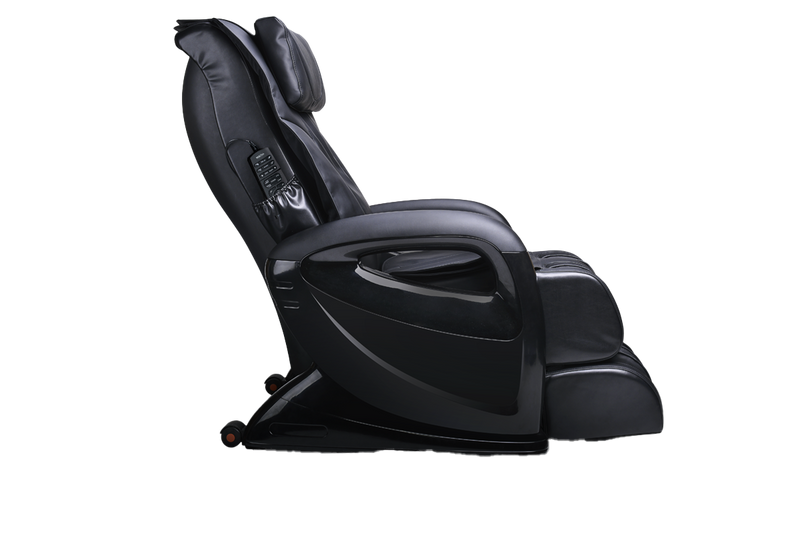 Remedy 48.4\" Faux Leather Reclining Massage Chair - Black