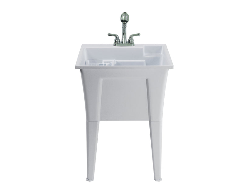 Palary Laundry Tub Accent Cabinet - White