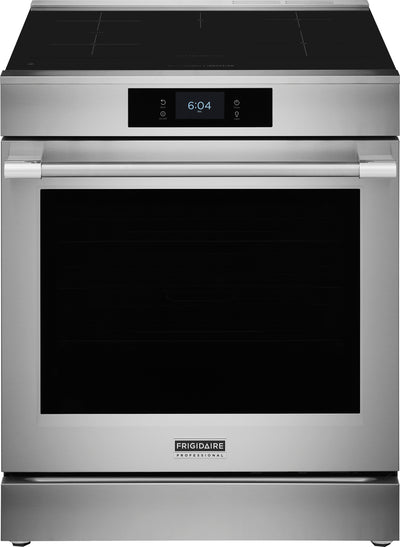 Frigidaire Professional 6.2 Cu. Ft. Induction Range with Stone-Baked Pizza - Smudge-Proof® Stainless  | Cuisinière à induction Frigidaire Professional de 6,2 pi³ avec pizza cuite sur pierre - acier inoxydable Smudge-ProofMD - PCFIC085BF