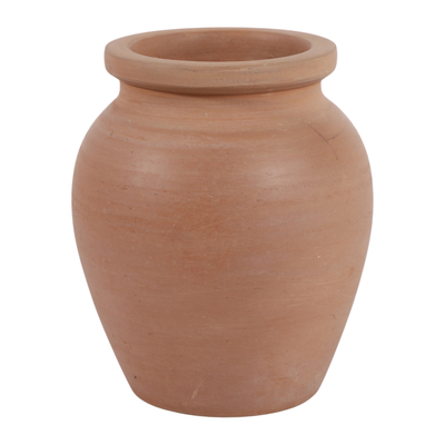 6” Terracotta Bud Vase – Earth Brown  | Vase à fleurs de 6 po en terre cuite - brun terreux