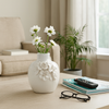 6.25” Ceramic Rose Bud Vase – White  | Vase à fleurs Rose de 6,25 po en céramique - blanc