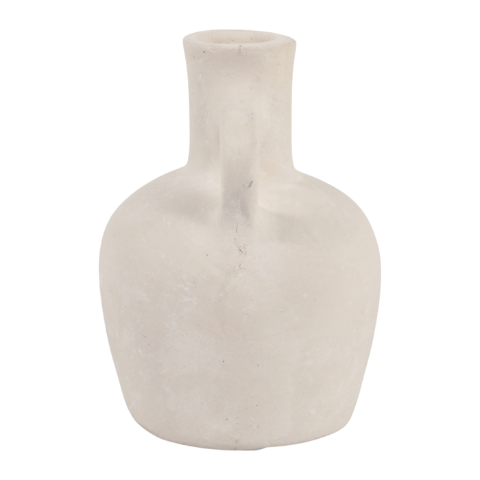 6.5” Contemporary Boho Bud Vase – Ivory 