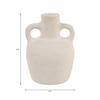 6.5” Contemporary Boho Bud Vase – Ivory  | Vase à fleurs contemporain Boho de 6,5 po en céramique - ivoire