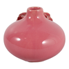 4.75” Ceramic Dahlia Short Bud Vase – Pink  | Vase à fleurs courtes Dahlia de 4,75 po en céramique - rose
