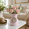 9” Ceramic Blush Flower Vase – Pink  | Vase à fleurs Blush de 9 po en céramique - rose