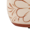 6” Ceramic Hand Painted Flower Vase – Light Brown  | Vase à fleurs de 6 po en céramique peinte à la main - brun clair
