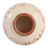 6” Ceramic Hand Painted Flower Vase – Light Brown  | Vase à fleurs de 6 po en céramique peinte à la main - brun clair