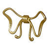 8.25” Bow Wall Hook – Gold | Crochet mural bouclé de 8,25 po - doré