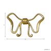 8.25” Bow Wall Hook – Gold | Crochet mural bouclé de 8,25 po - doré