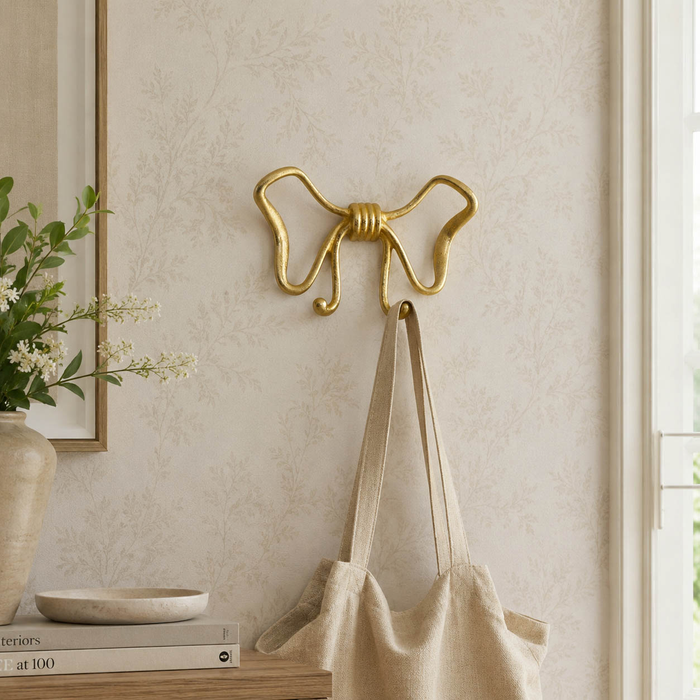 8.25” Bow Wall Hook – Gold