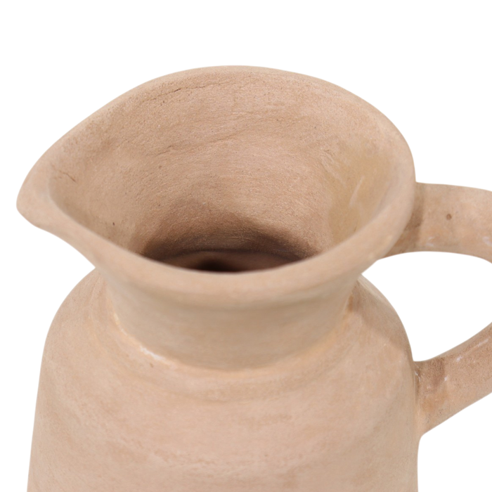 5.75” Terracotta Bud Vase Pitcher – Natural 