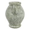 10.25” Terracotta Vase with Handle – Green  | Vase de 10,25 po en terre cuite avec poignée - vert