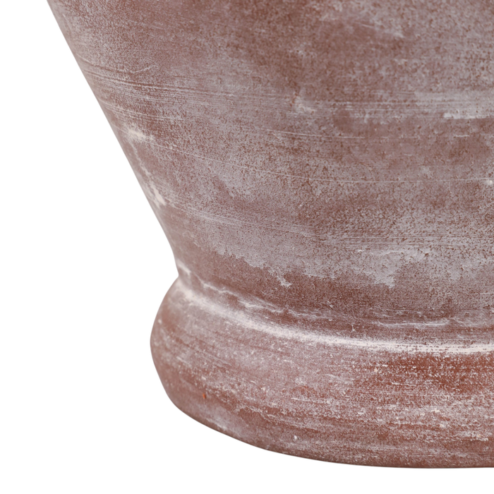 10” Terracotta Vase with Handle – Mauve 