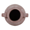 10” Terracotta Vase with Handle – Mauve  | Vase de 10 po en terre cuite avec poignée - mauve