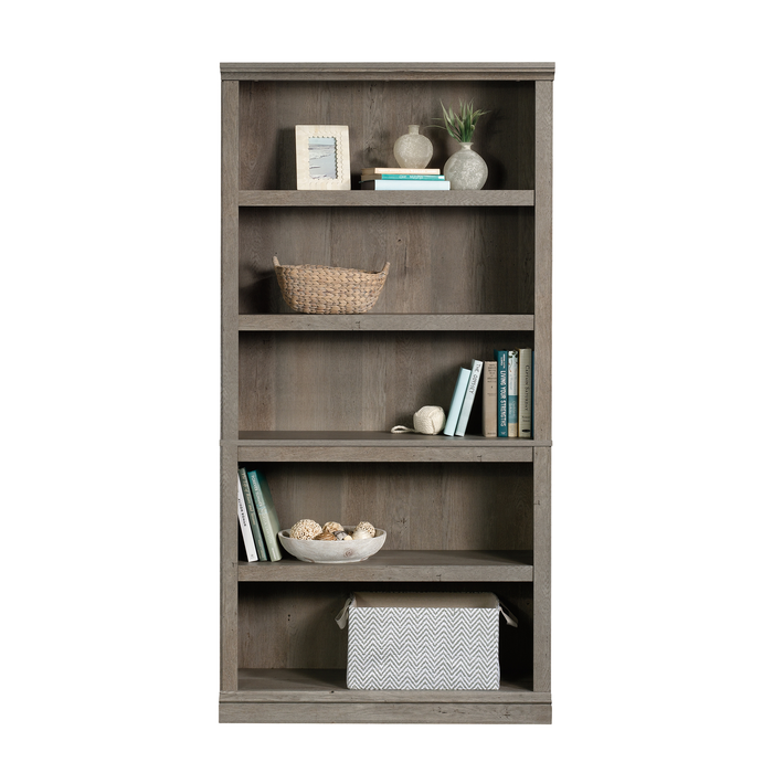 Alcott 35.28” 5-Shelf Bookcase with 3 Adjustable Shelves - Mystic Oak