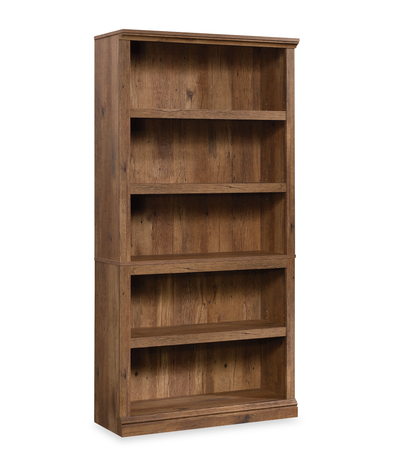 Alcott 35.28” 5-Shelf Bookcase with 3 Adjustable Shelves -Vintage Oak | Bibliothèque Alcott de 35,28 po à 5 tablettes dont 3 tablettes réglables - chêne antique