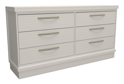 Alpine Bedroom 6-Drawer Dresser, 62"W x 32"H, Made in Canada – White | Commode de chambre à coucher Alpine de 62 po (L) x 32 po (H) à 6 tiroirs, fabriquée au Canada - blanche