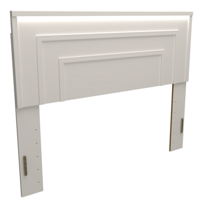 Alpine Panel Headboard with Built-in LED, Made in Canada, White - Full/Queen Size | Tête de lit à panneaux Alpine fabriquée au Canada avec éclairage à DEL intégré, blanche - format lit double et grand lit