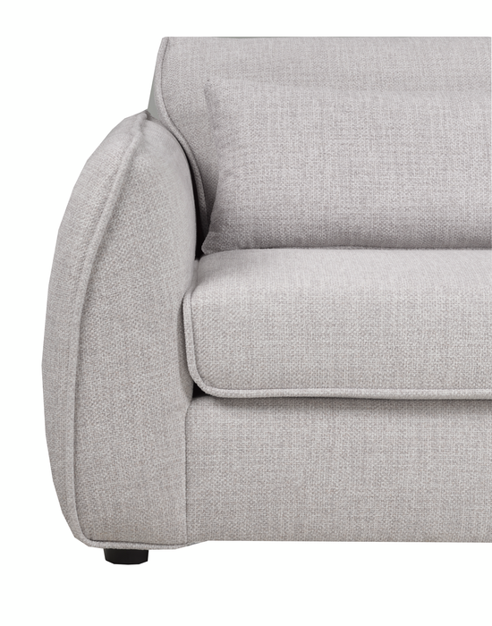 Made in Canada Annex 90” Fabric Sofa with Accent Pillows - Grey
