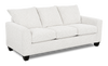 Made in Canada Customizable Sofa Lab Arc 86\" Fabric Sofa  – Teddy Snow