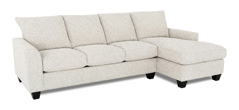 Made in Canada Customizable Sofa Lab Arc Fabric Right-Facing Sofabed Sectional - Teddy Riverrock