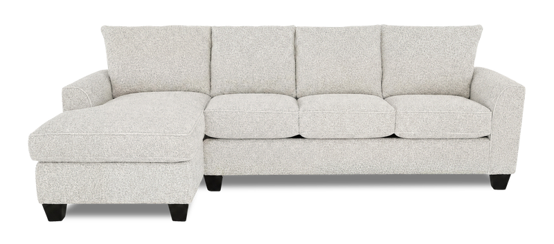 Made in Canada Customizable Sofa Lab Arc Fabric Left-Facing Sofabed Sectional - Teddy Riverrock