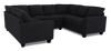 Made in Canada Customizable Sofa Lab Arc U-Shaped Sectional - Teddy Raven