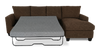 Made in Canada Customizable Sofa Lab Arc Fabric Right-Facing Sofabed Sectional - Teddy Walnut | Sofa-lit sectionnel de droite personnalisable Arc de Sofa Lab fabriqué au Canada en tissu - Teddy Walnut