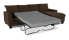 Made in Canada Customizable Sofa Lab Arc Fabric Right-Facing Sofabed Sectional - Teddy Walnut | Sofa-lit sectionnel de droite personnalisable Arc de Sofa Lab fabriqué au Canada en tissu - Teddy Walnut