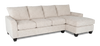 Made in Canada Customizable Sofa Lab Arc Fabric Right-Facing Sofabed Sectional - Chenille White | Sofa-lit sectionnel de droite personnalisable Arc de Sofa Lab fabriqué au Canada en tissu - Chenille White