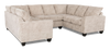 Made in Canada Customizable Sofa Lab Arc U-Shaped Sectional - Plush Parchment