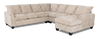 Made in Canada Customizable Sofa Lab Arc 4-Piece Right-Facing Sectional with Chaise - Plush Parchment | Sofa sectionnel de droite 4 pièces avec fauteuil long personnalisable Arc de Sofa Lab fabriqué au Canada en tissu - Plush Parchment