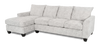 Made in Canada Customizable Sofa Lab Arc Fabric Left-Facing Sofabed Sectional - Plush Oyster