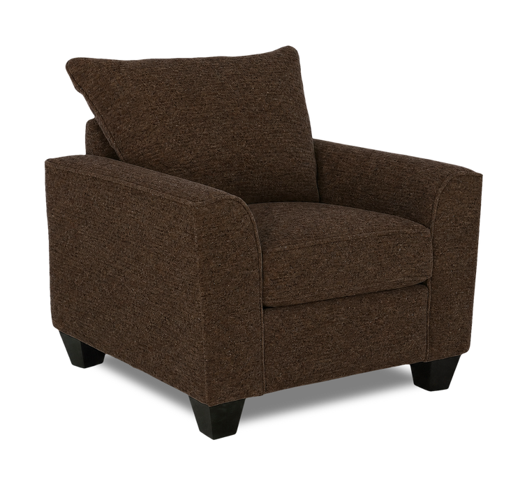 Made in Canada Customizable Sofa Lab Arc 40\" Fabric Chair – Teddy Walnut