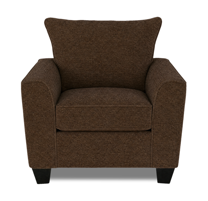 Made in Canada Customizable Sofa Lab Arc 40\" Fabric Chair – Teddy Walnut