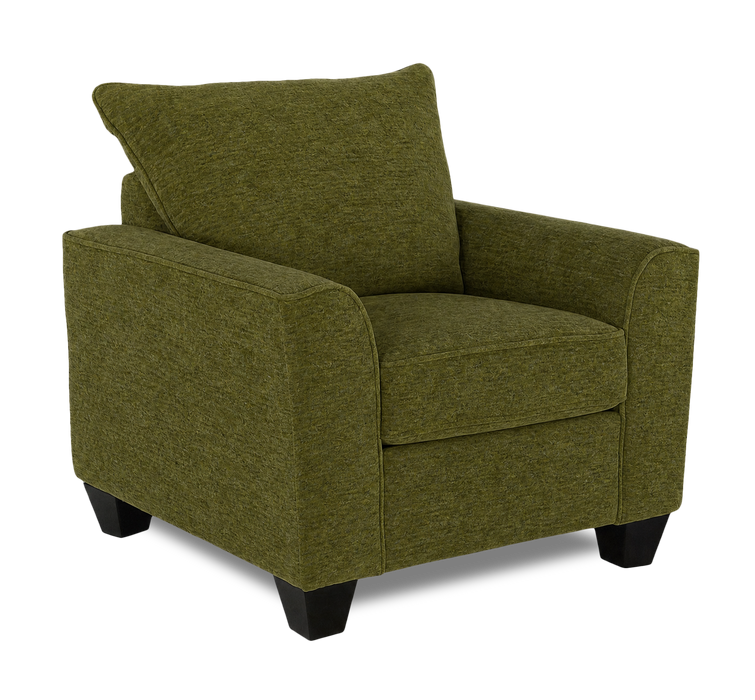 Made in Canada Customizable Sofa Lab Arc 40\" Fabric Chair – Chenille Moss