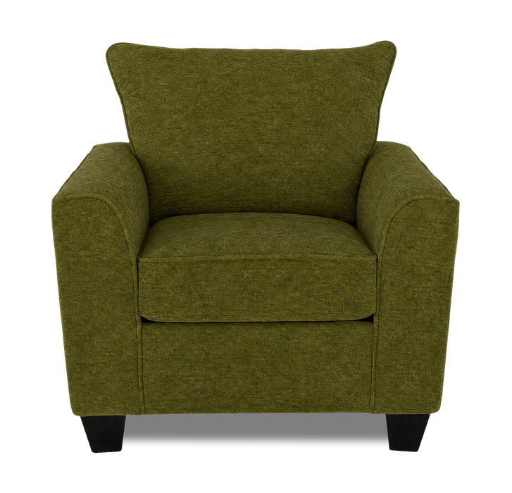 Made in Canada Customizable Sofa Lab Arc 40\" Fabric Chair – Chenille Moss