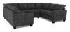 Made in Canada Customizable Sofa Lab Arc U-Shaped Sectional - Plush Charcoal 