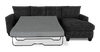 Made in Canada Customizable Sofa Lab Arc Fabric Right-Facing Sofabed Sectional - Plush Charcoal | Sofa-lit sectionnel de droite personnalisable Arc de Sofa Lab fabriqué au Canada en tissu - Plush Charcoal