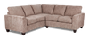 Made in Canada Customizable Sofa Lab Arc 2-Piece Fabric Sectional - Chenille Praline | Sofa sectionnel 2 pièces personnalisable Arc de Sofa Lab fabriqué au Canada en tissu - Chenille Praline