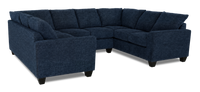 Made in Canada Customizable Sofa Lab Arc U-Shaped Sectional - Chenille Pacific 